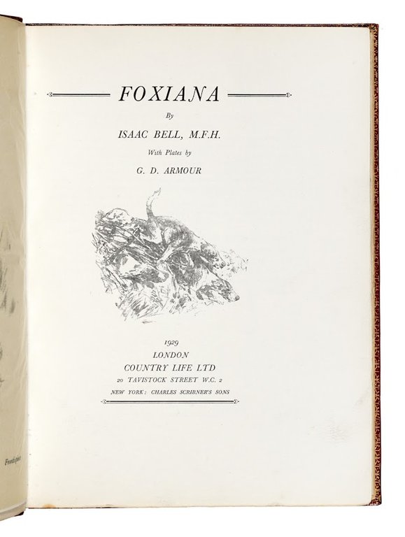 Foxiana. With plates by G.D. Armour