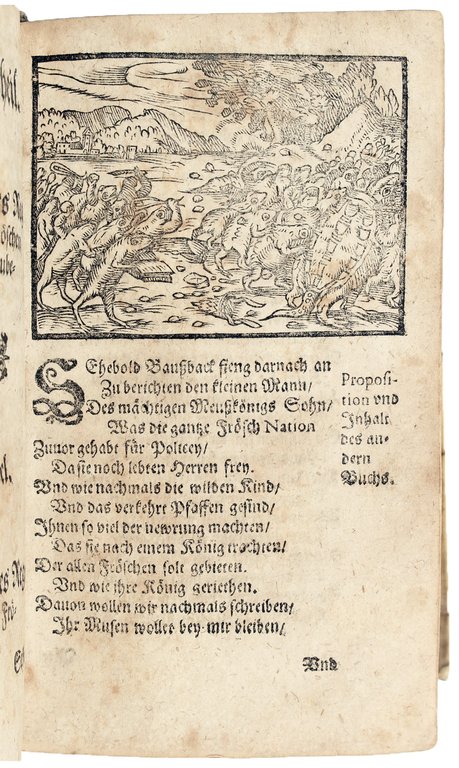 Froschmeuseler. Der Frösch und Meuse wunderbare Hoffhaltunge / Der fröhlichen …