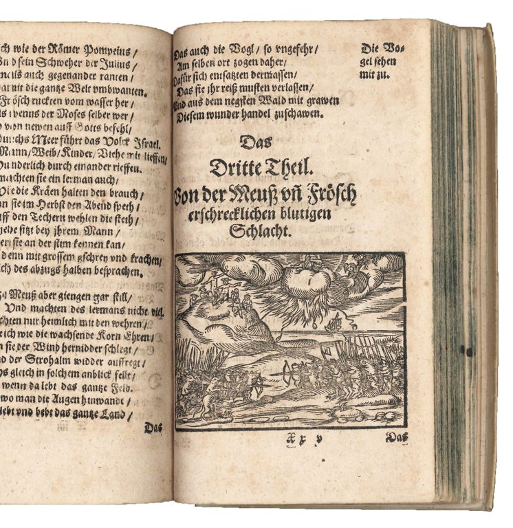 Froschmeuseler. Der Frösch und Meuse wunderbare Hoffhaltunge. Der fröhlichen / …