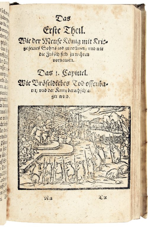 Froschmeuseler. Der Frösch und Meuse wunderbare Hoffhaltunge / Der fröhlichen …