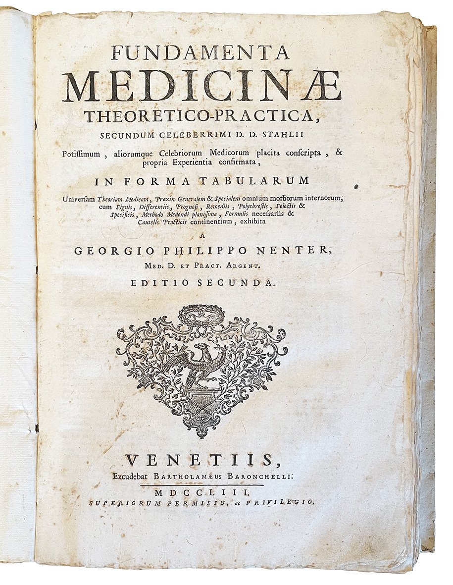 Fundamenta medicinae theoretico-practica, secundum celeberrimi D.D. Stahlii potissimum, aliorumque celebriorum …