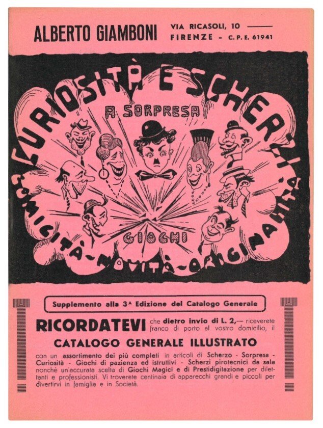 Giochi a sorpresa. SUpplemento alla 3^ edizione del catalogo generale …