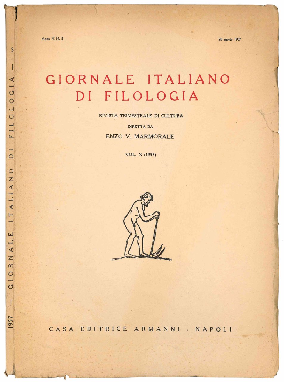 Giornale italiano di Filologia. Rivista trimestrale di cultura. | Immagine principale
