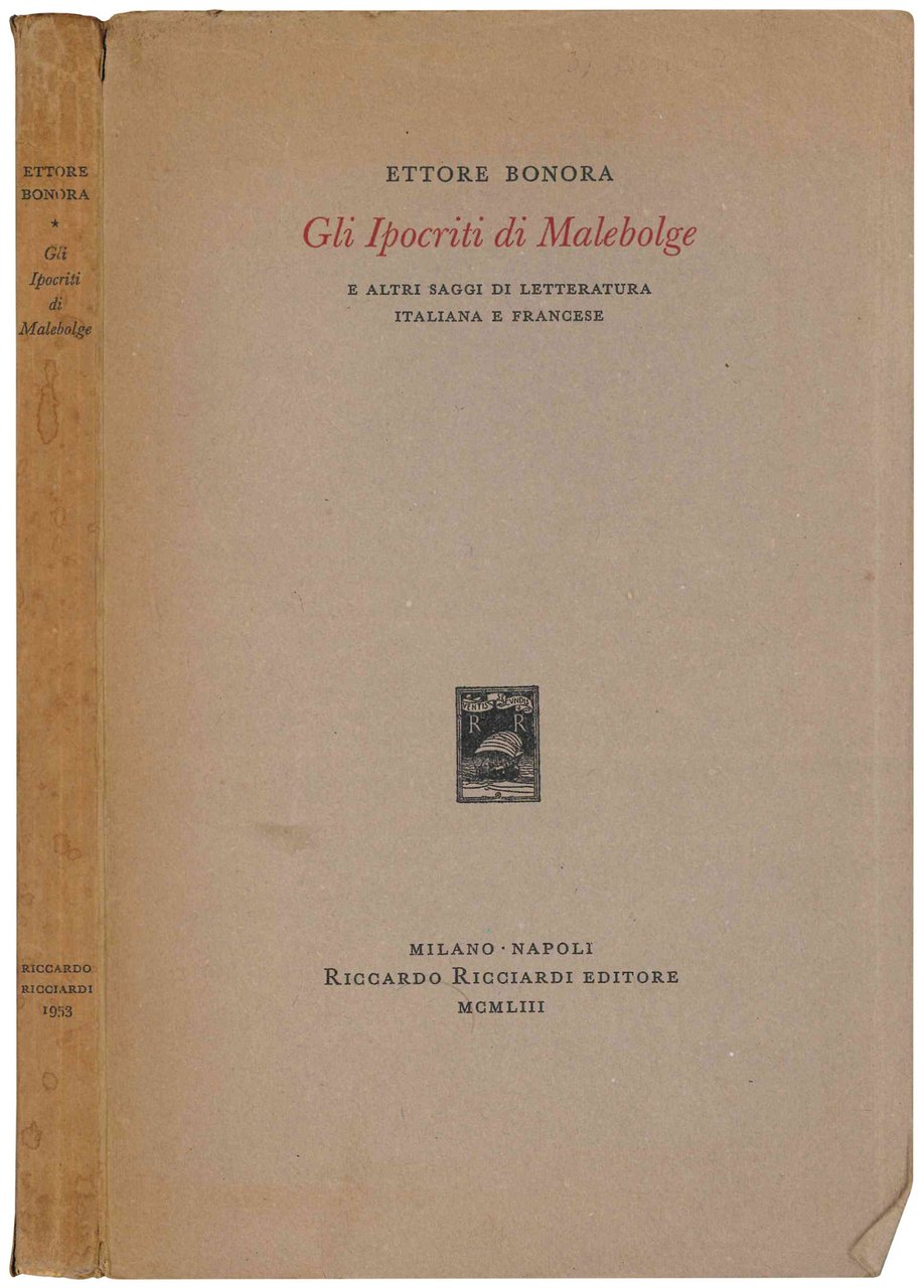 Gli Ipocriti di Malebolge e altri saggi di letteratura italiana … | Immagine principale