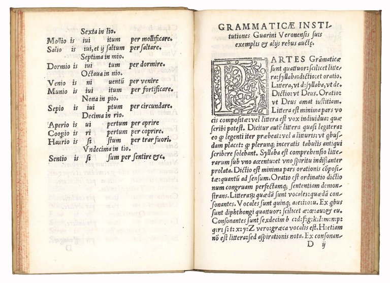 Grammaticae institutiones Guarini Veronensis suis exemplis et aliis rebus auctae