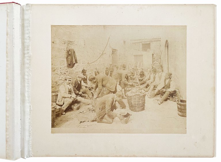 Grande album fotografico di fine Ottocento