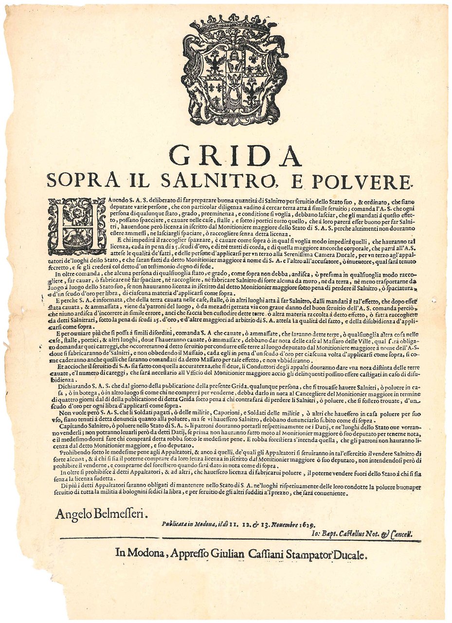 Grida sopra il salnitro e polvere. | Immagine principale