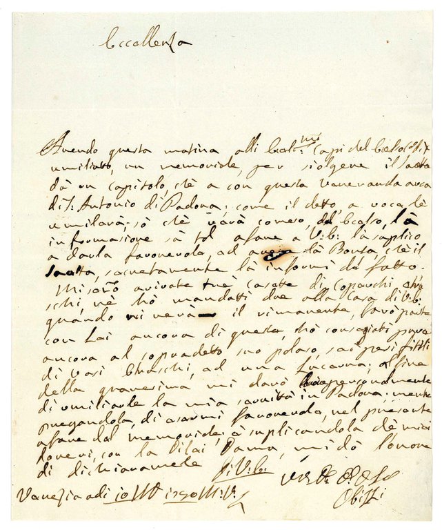 Gruppo di 8 lettere autografe, firmate, spedite dalla Villa e …