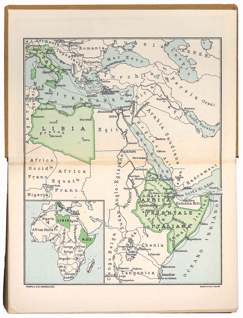 Guida dell'Africa Orientale Italiana. Con 15 carte geografiche, 16 piante …