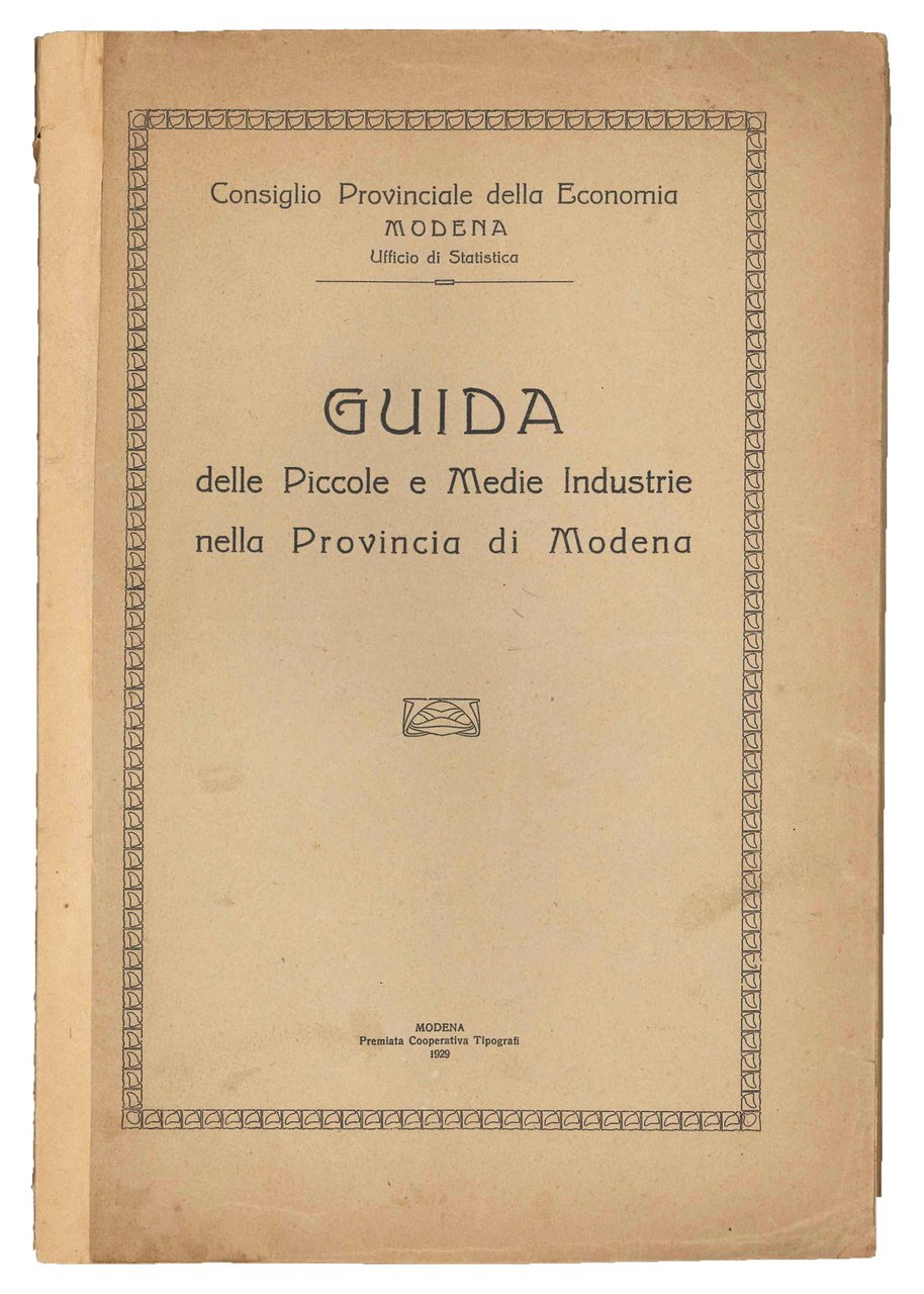 Guida delle piccole e medie industrie nella provincia di Modena. | Immagine principale