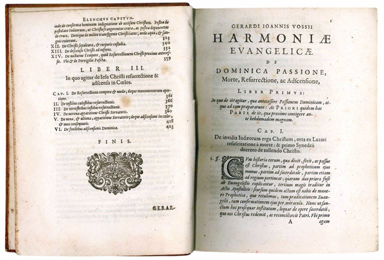 Harmoniae Evangelicae de passione, morte, resurrectione, ac ascensione Iesu Christi, …