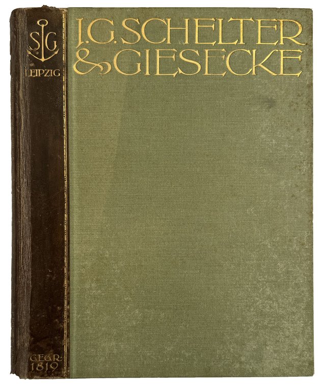 Hauptprobe J.G. Schelter & Giesecke Leipzig. 1.Band ~ Schriften Messinglinien …