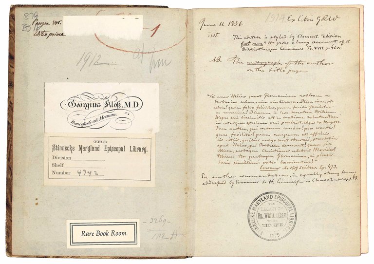 Heroidu[m] Christianarum Epistolae. opus Novitium nuper aeditum. Anno M.D.xiiij. Colophon: … | Immagine Gallery 3