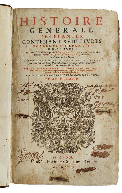 Histoire generale des plantes contenant XVIII. livres egalement departis en …