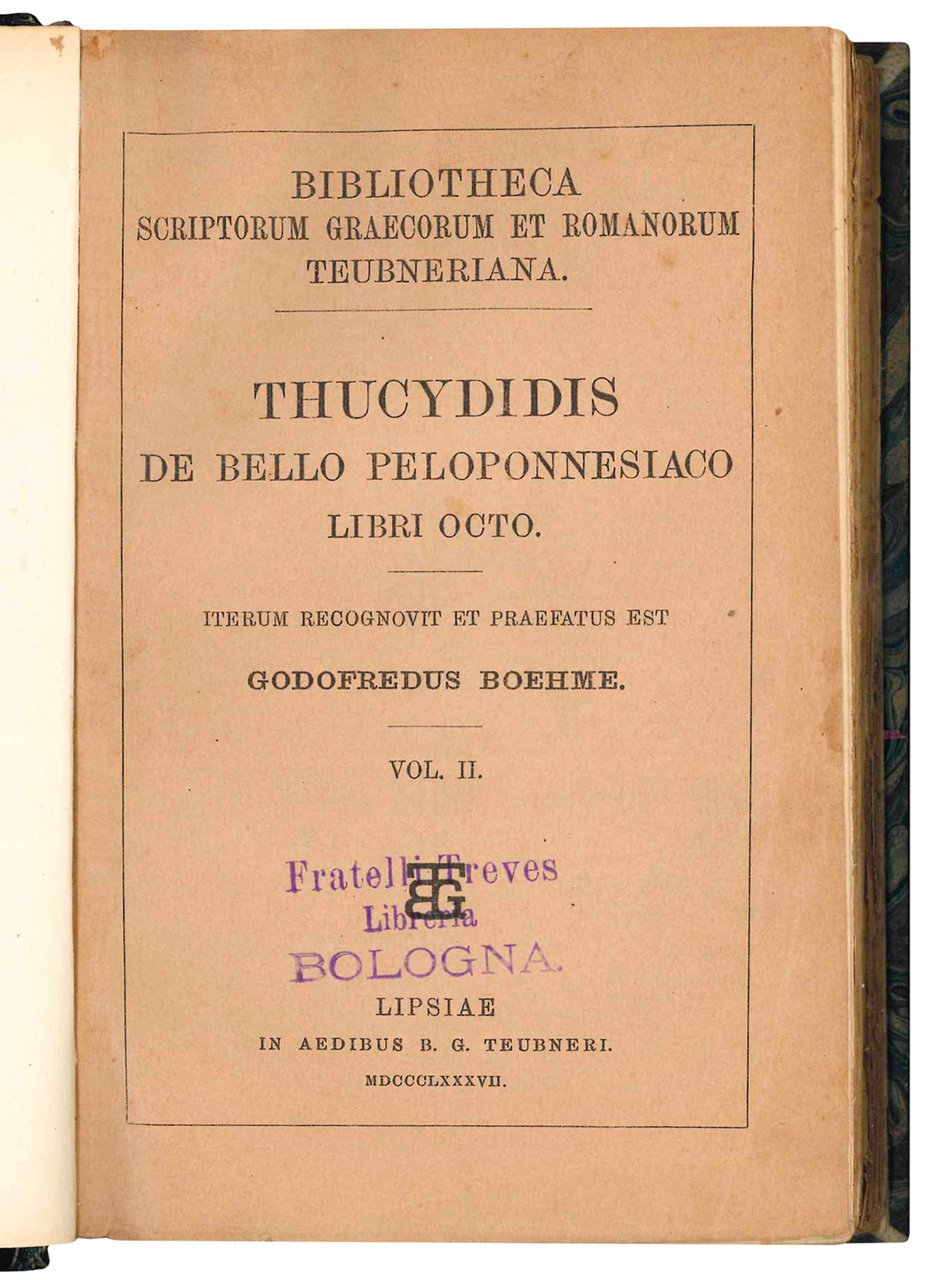 Historie recensuit Carolus Hude. Vol. I. Libri I-IV. Editio minor. … | Immagine principale
