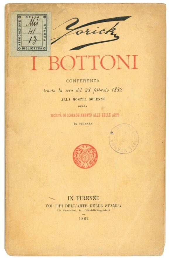 I bottoni: conferenza tenuta la sera del 28 febbraio 1882 …