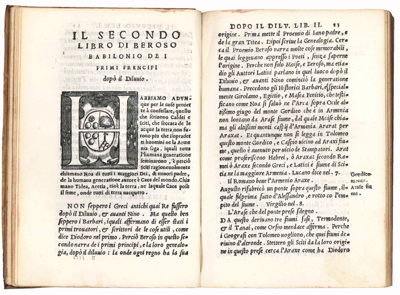 I cinque libri de le antichità de Beroso sacerdote Caldeo. …