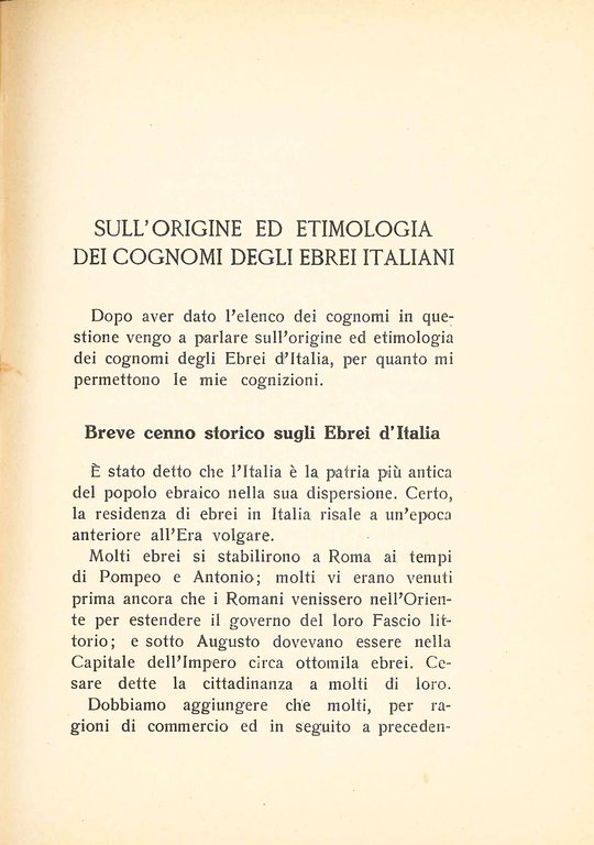 I cognomi degli ebrei d'Italia con un'appendice su le famiglie … | Immagine Gallery 4