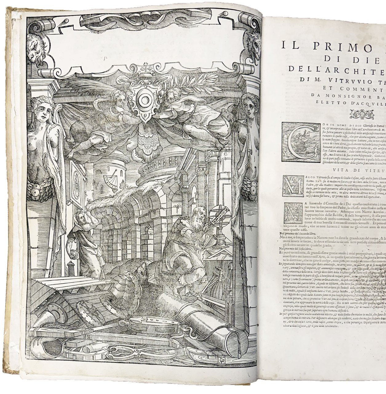 I dieci libri dell'architettura di M. Vitruvio tradutti et commentati …