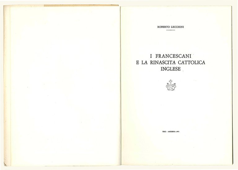 I francescani e la rinascita cattolica inglese.