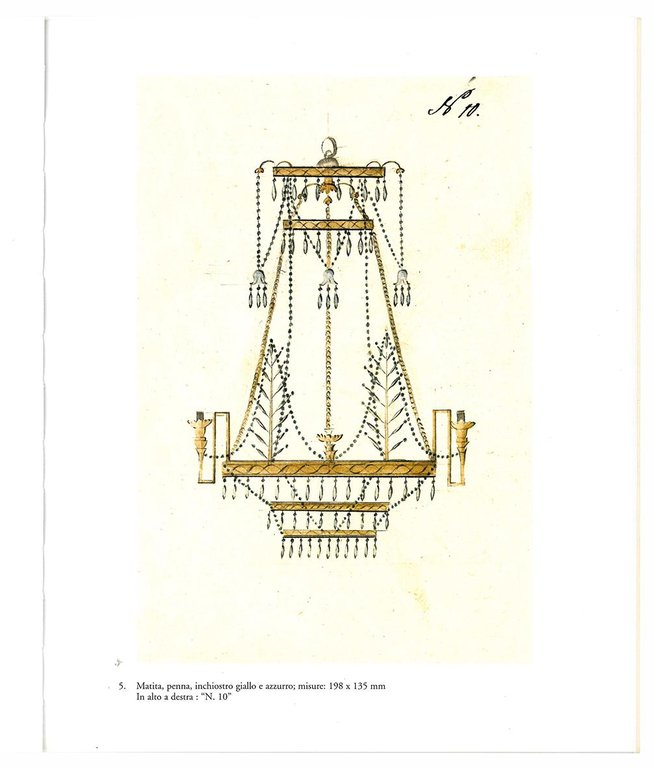 I lampadari di cristallo. Ventinove disegni di una manifattura boema.