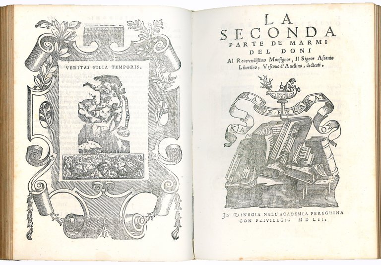 I Marmi del Doni, Academico Peregrino. Al Mag.co et Eccellente …