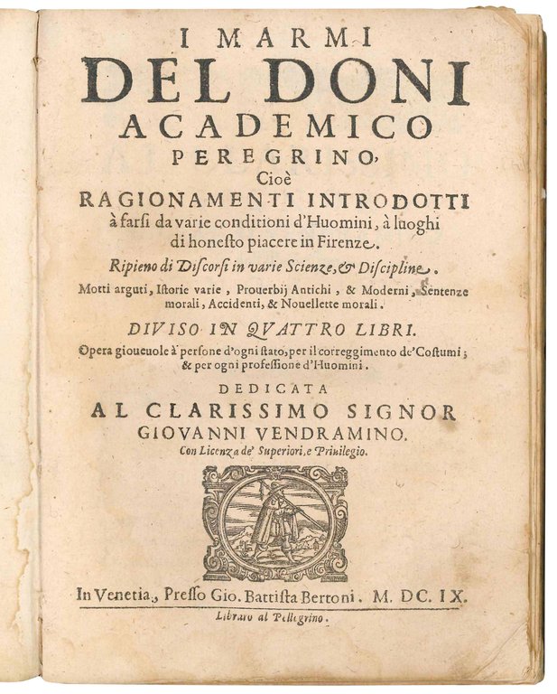 I marmi del Doni academico peregrino, cioè ragionamenti introdotti à … | Immagine Gallery 6
