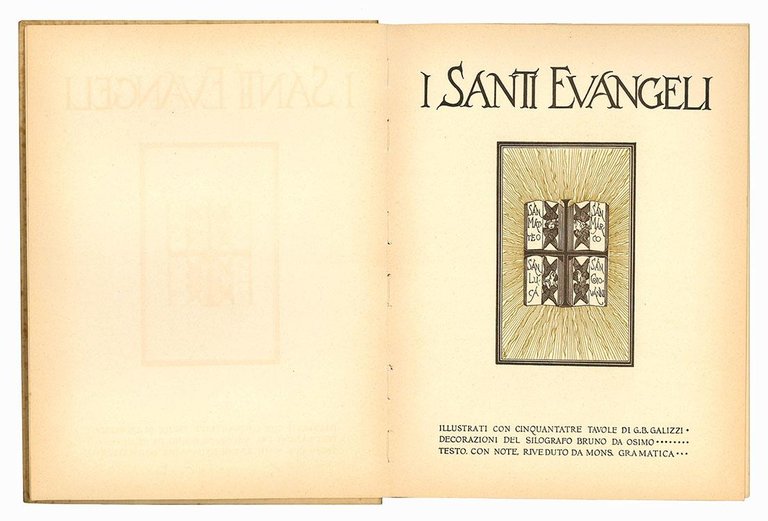 I Santi Evangeli. Illustrati con cinquantatre tavole di G. B. …