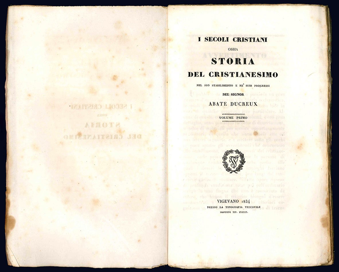 I secoli cristiani ossia storia del Cristianesimo nel suo stabilimento …