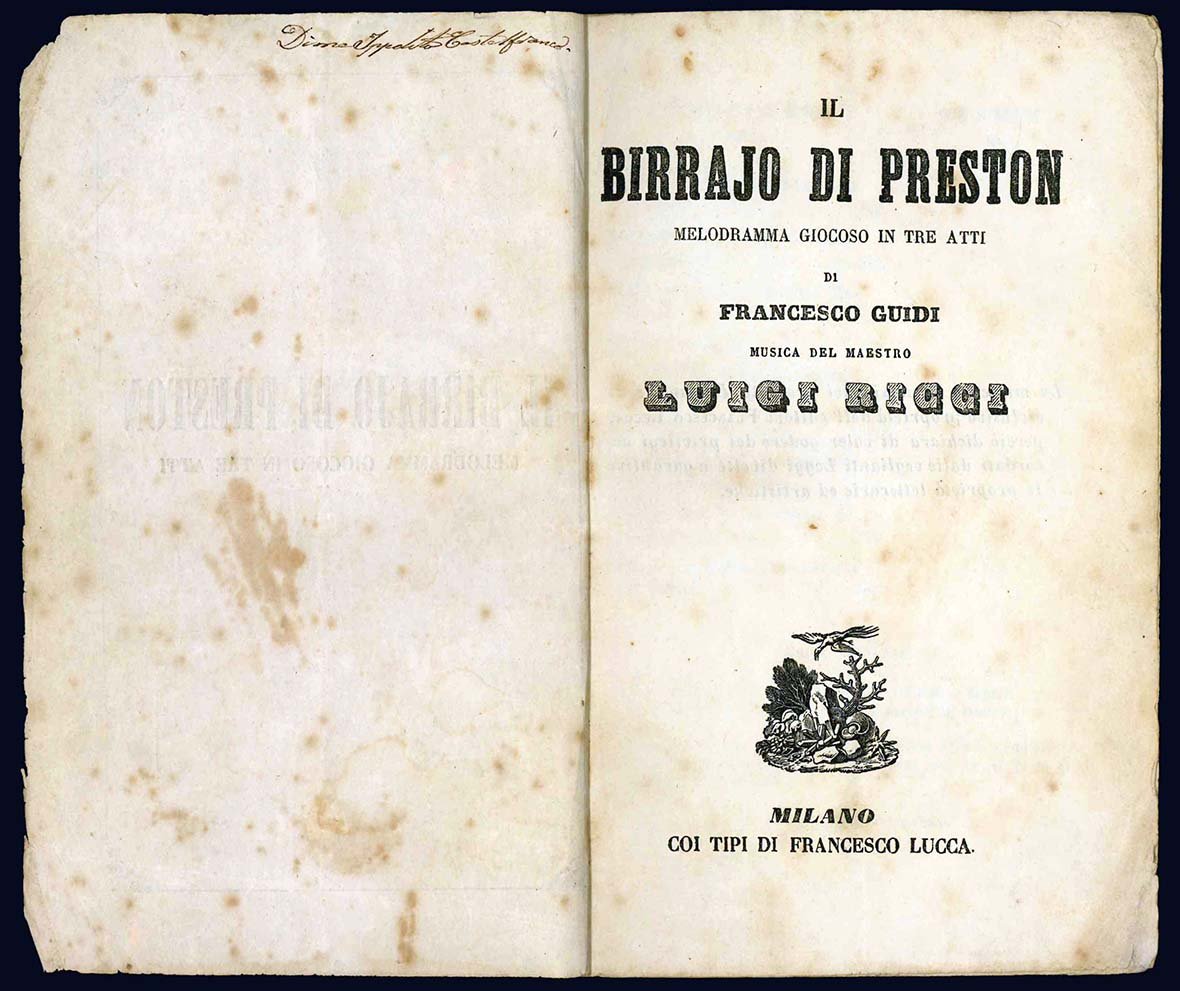 Il birrajo di Preston melodramma giocoso in tre atti di …