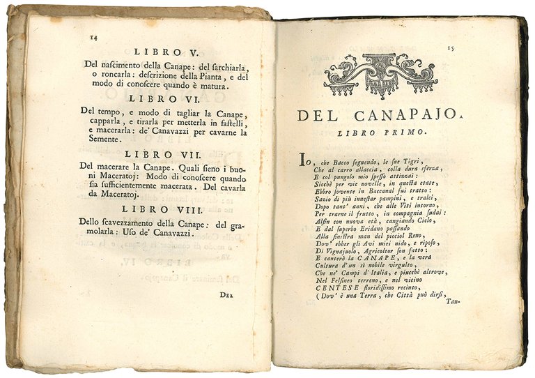 Il canapajo di Girolamo Baruffaldi libri 8. Con le annotazioni.