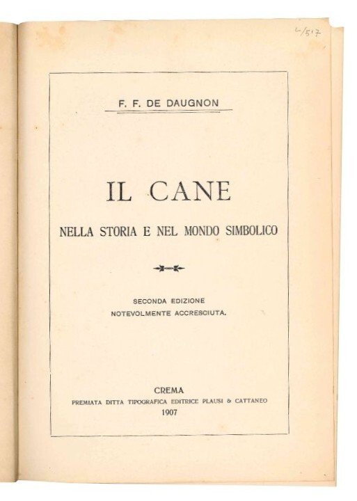 Il cane nella storia e nel mondo simbolico.
