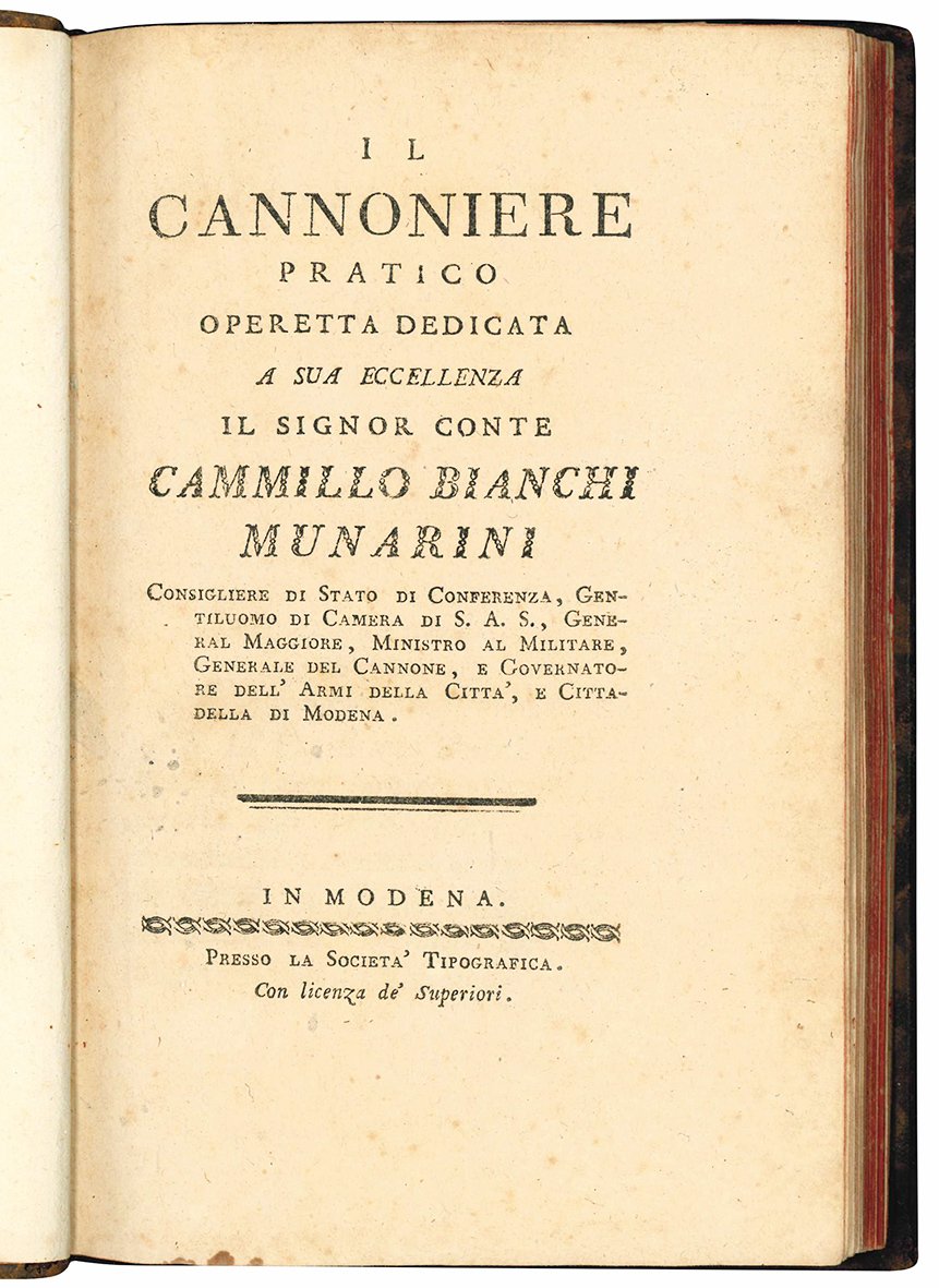 Il cannoniere pratico operetta dedicata a sua eccellenza il signor …