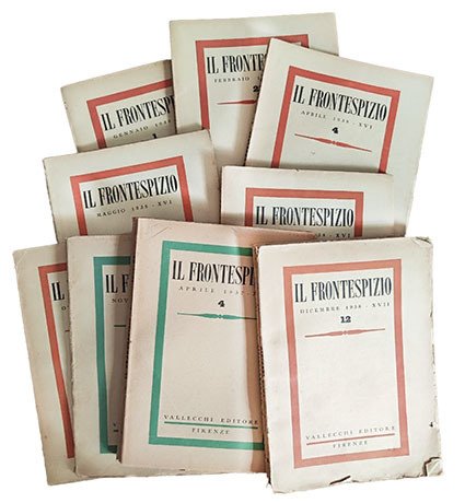Il frontespizio. Rivista mensile. Lotto di 12 fascicoli: anno XV, … | Immagine principale