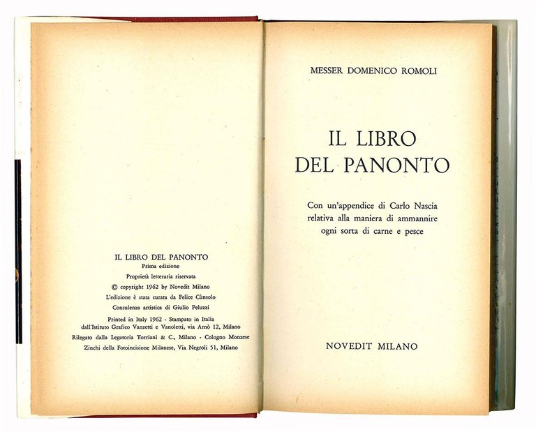 Il libro del Panonto. Con un'appendice di Carlo Nascia relativa …