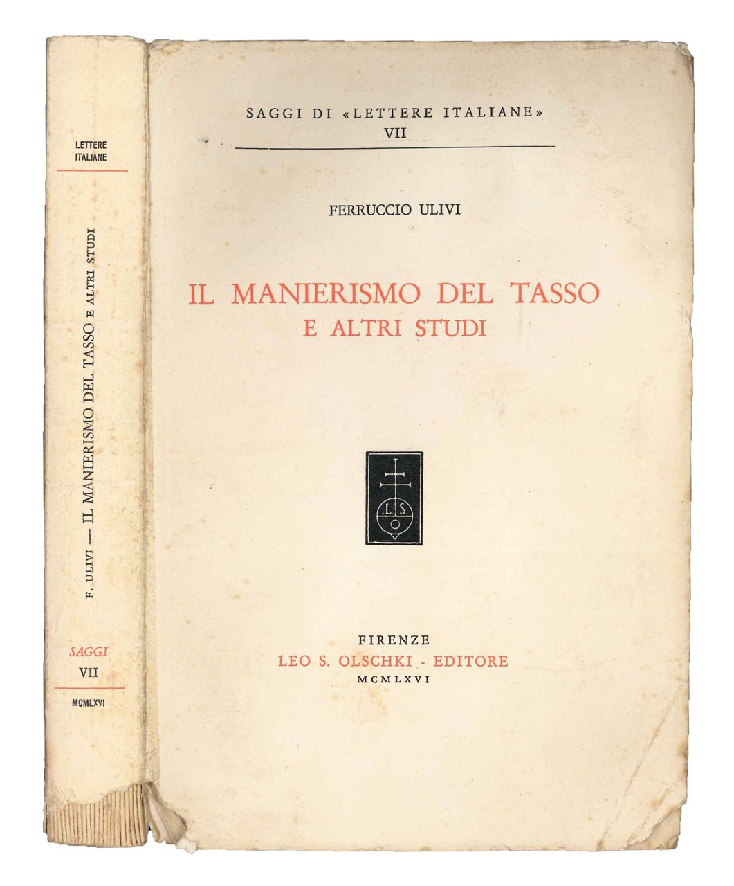 Il manierismo del Tasso e altri studi. | Immagine principale
