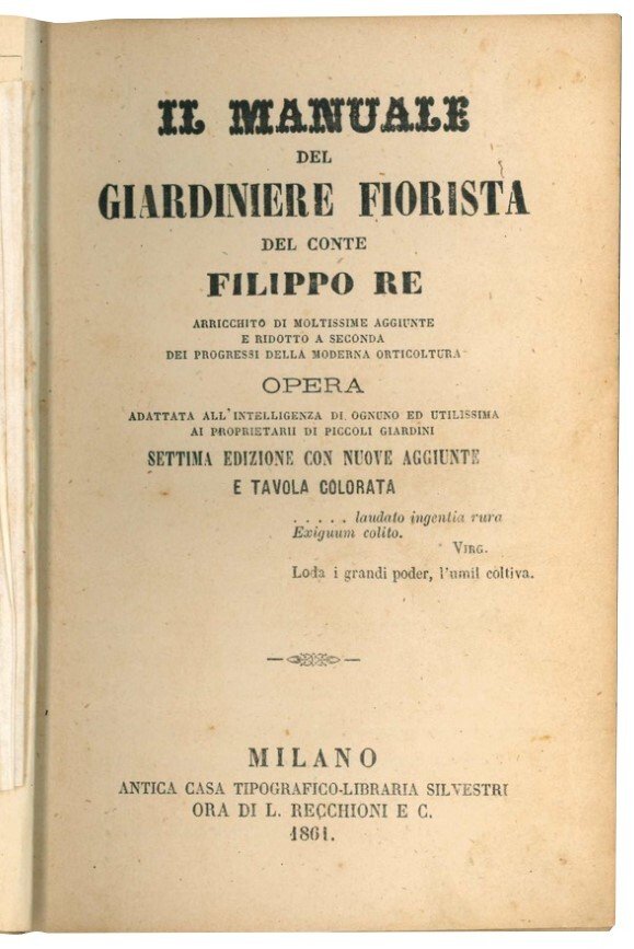 Il manuale del giardiniere fiorista.