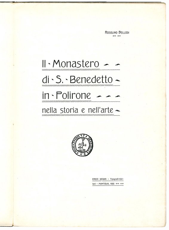 Il Monastero di S. Benedetto in Polirone nella storia e …