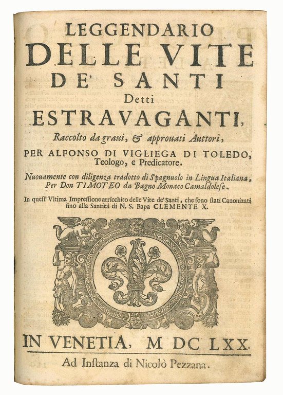 Il perfetto leggendario della vita, e fatti di N. S. …