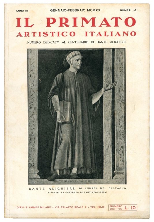 Il primato artistico italiano. Rivista mensile. 19 numeri.