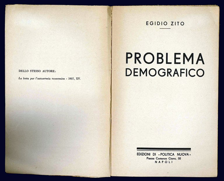 Il problema demografico.