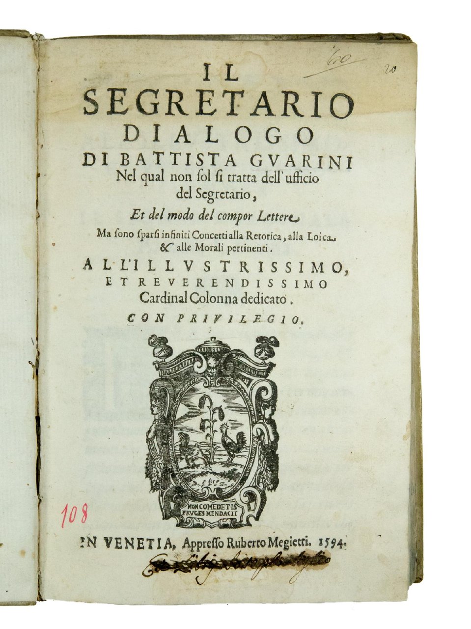 Il segretario dialogo [...] nel quale non sol si tratta …