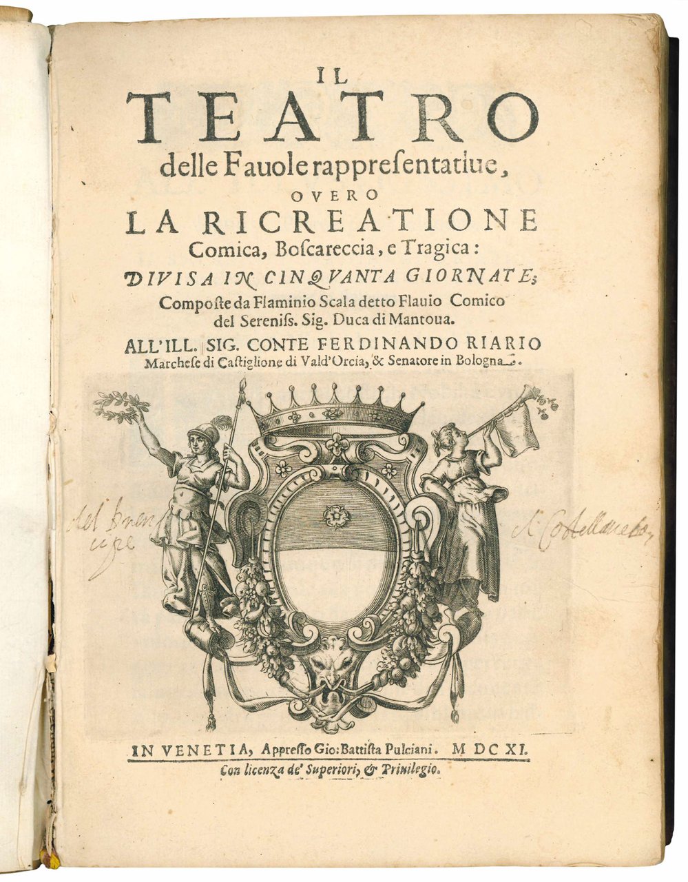 Il teatro delle favole rappresentative, overo la ricreatione comica, boscareccia, …
