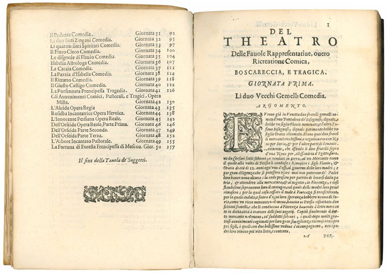 Il teatro delle favole rappresentative, overo la ricreatione comica, boscareccia, …