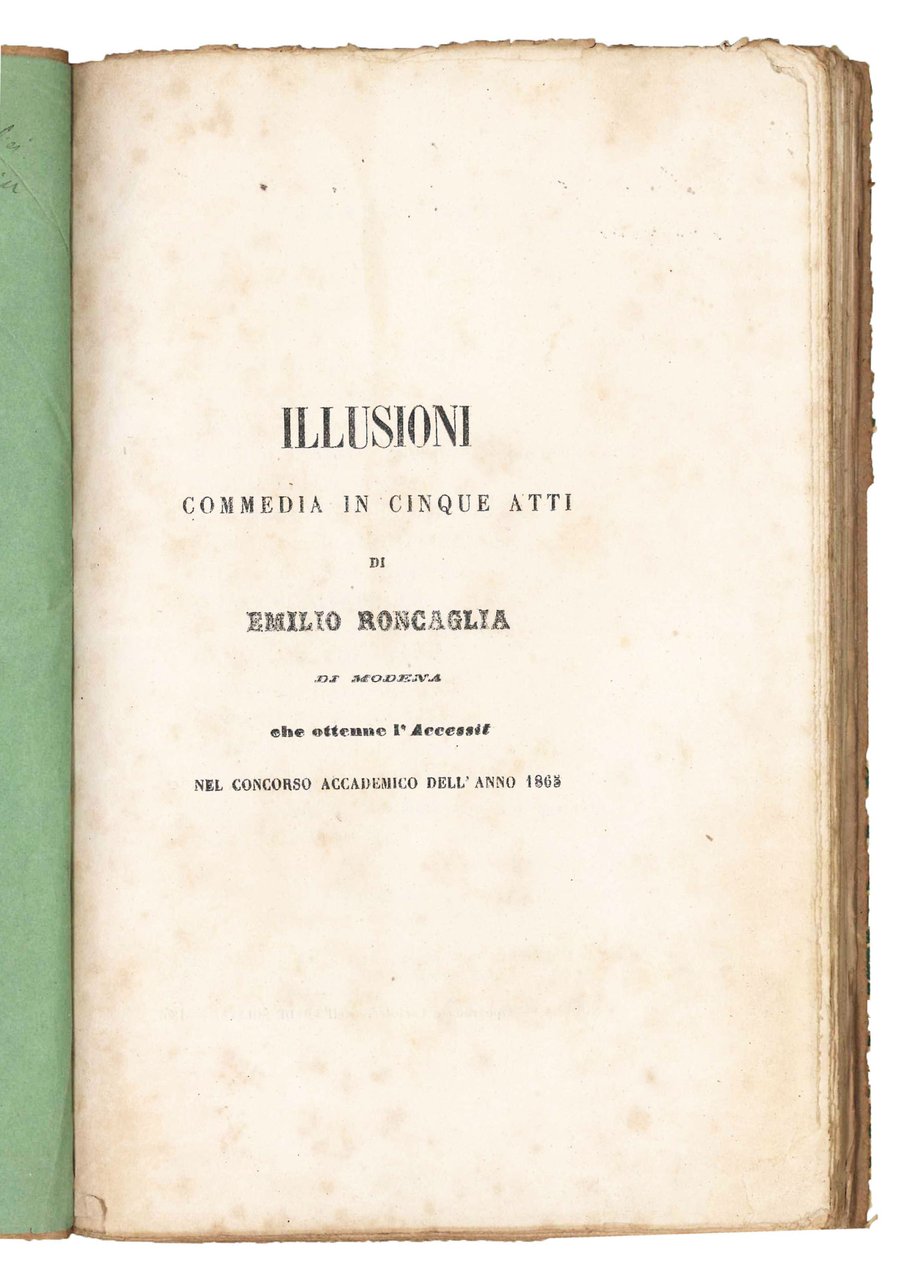 Illusioni. Commedia in cinque atti. | Immagine principale