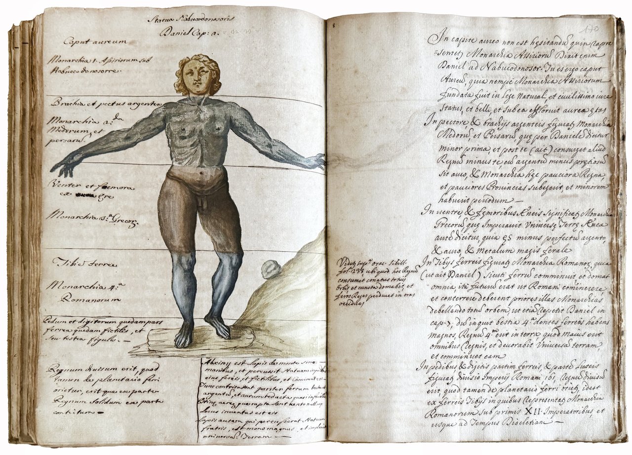 Illustrated manuscript on paper in Italian and Latin. Italy, first …