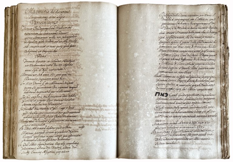 Illustrated manuscript on paper in Italian and Latin. Italy, first …