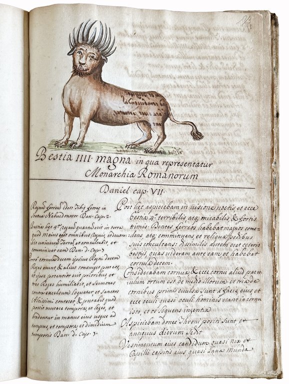 Illustrated manuscript on paper in Italian and Latin. Italy, first …