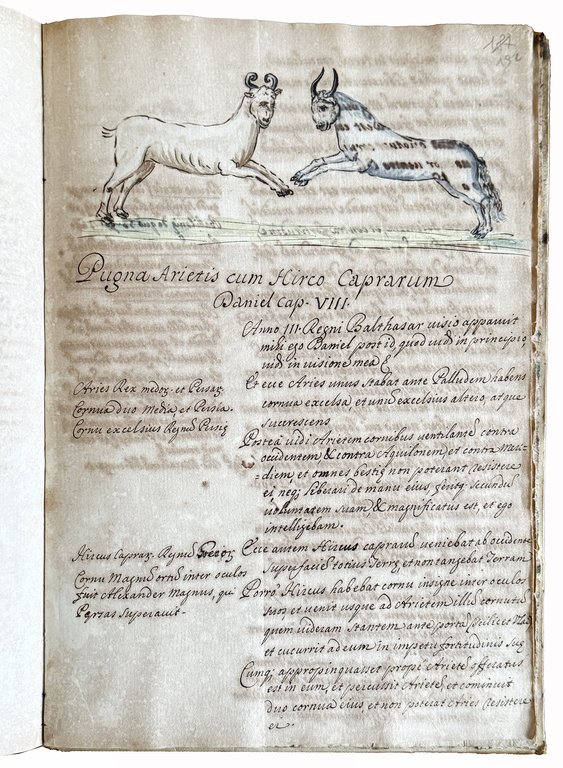 Illustrated manuscript on paper in Italian and Latin. Italy, first …