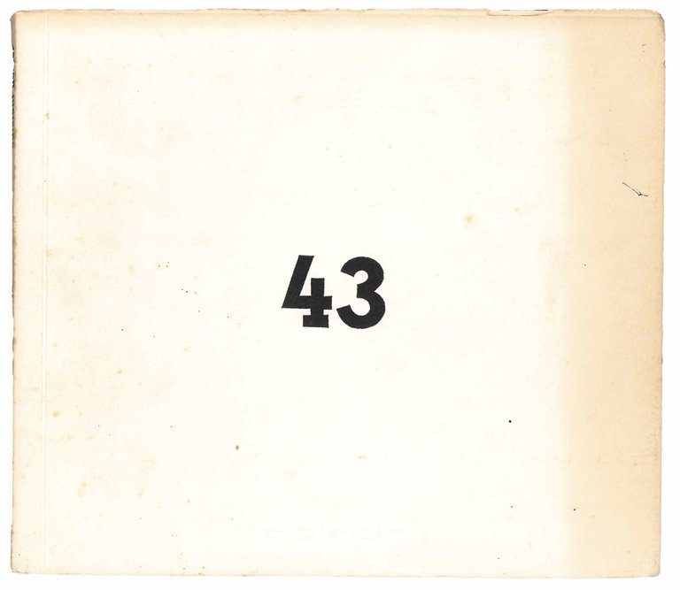 Impronte n. 43 di Claudio Parmiggiani. Testo di Vincenzo Agnetti. | Immagine Gallery 2